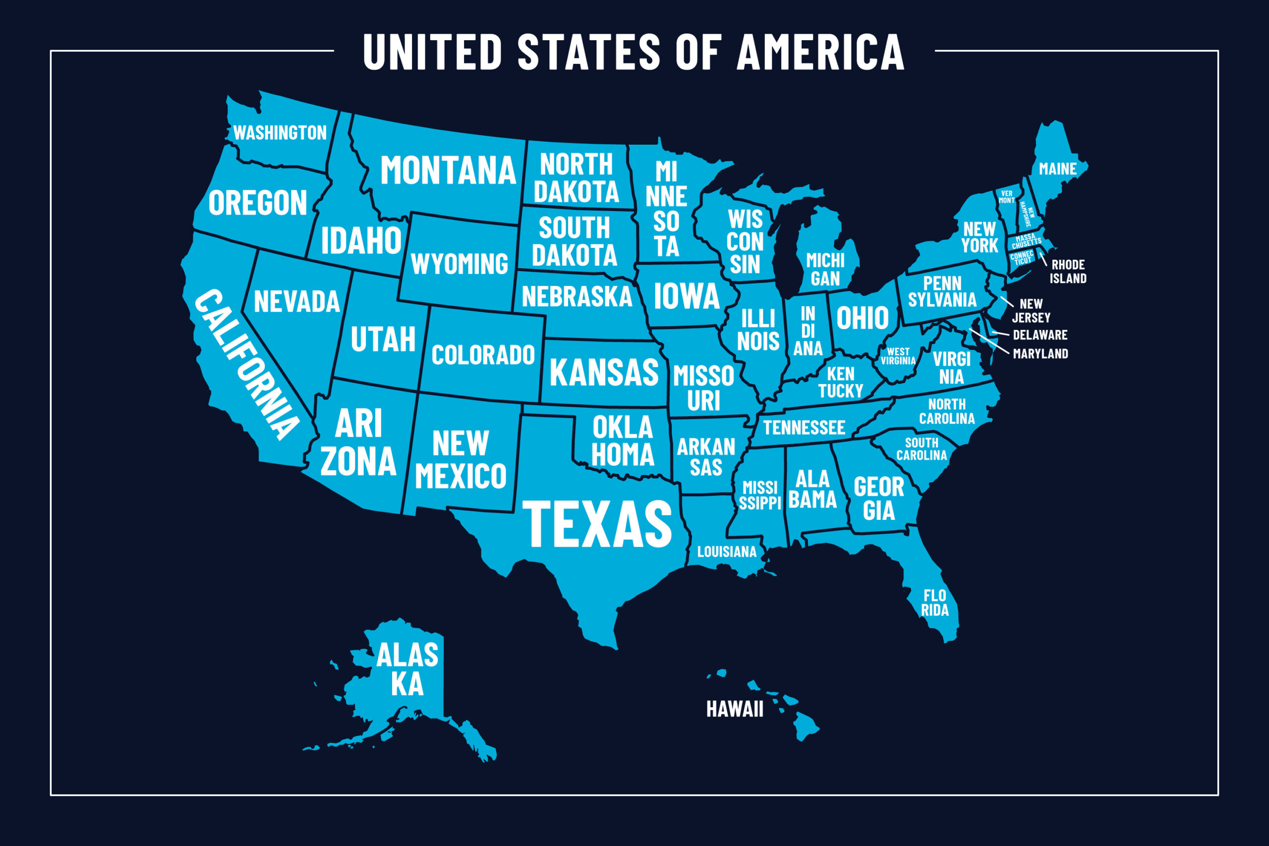 50 states of america